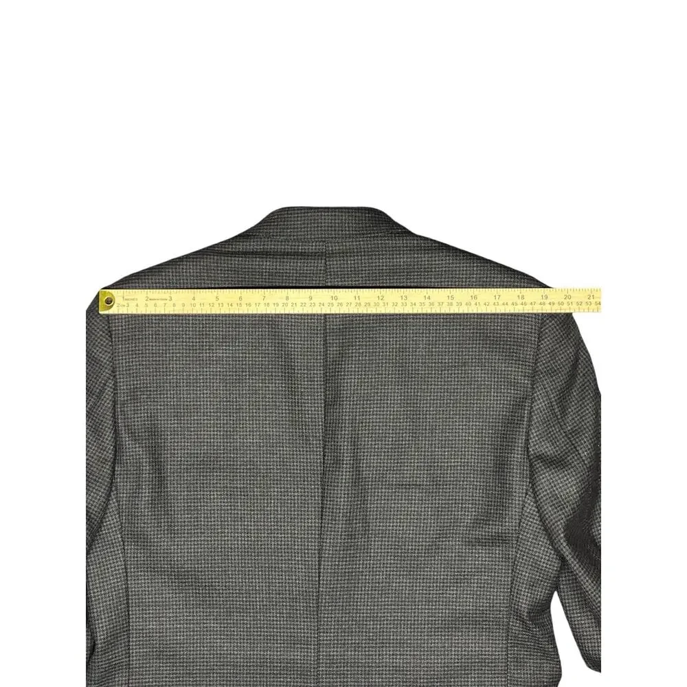 Vintage Brooks Brothers Wool Cashmere Micro Check Blazer Men’s 40R Made in Chile